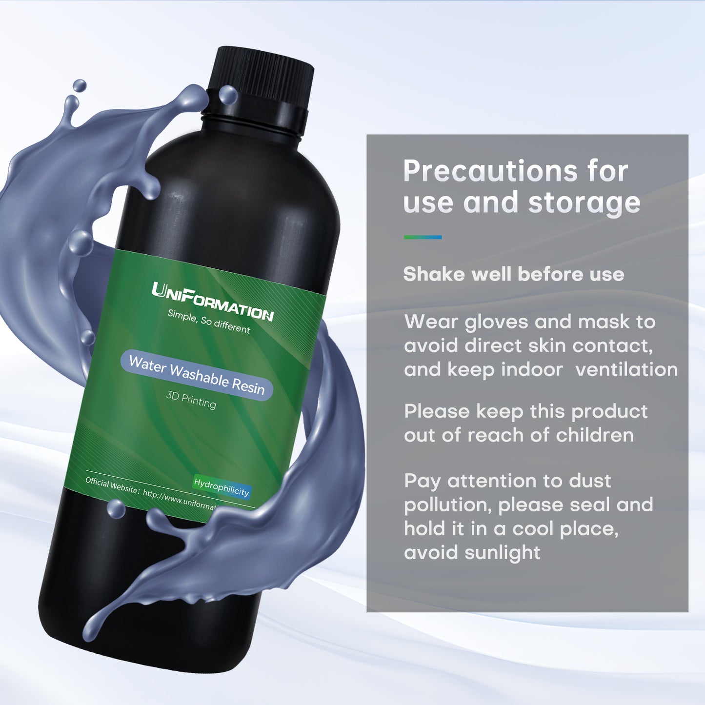 Uniformation Water Washable Resin （X61 Grey）