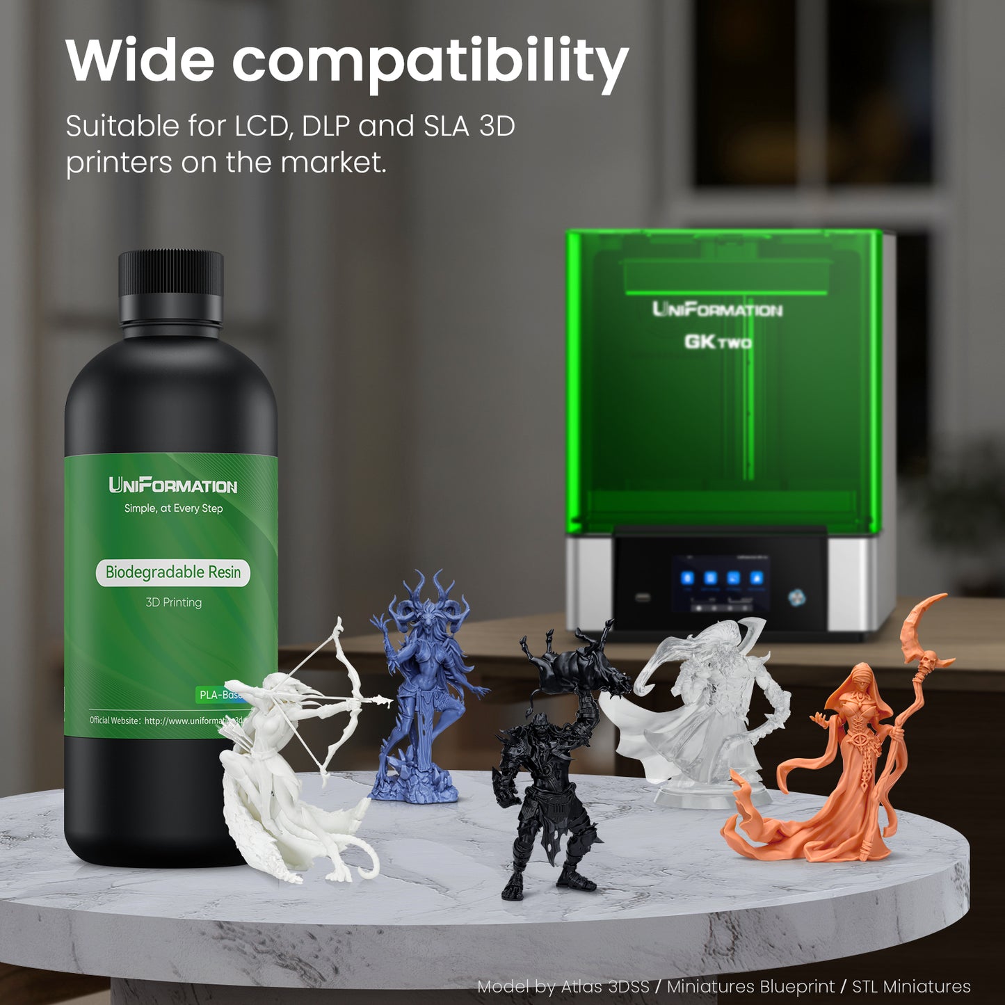 Uniformation PLA Plant-Based Resin(X10 White)