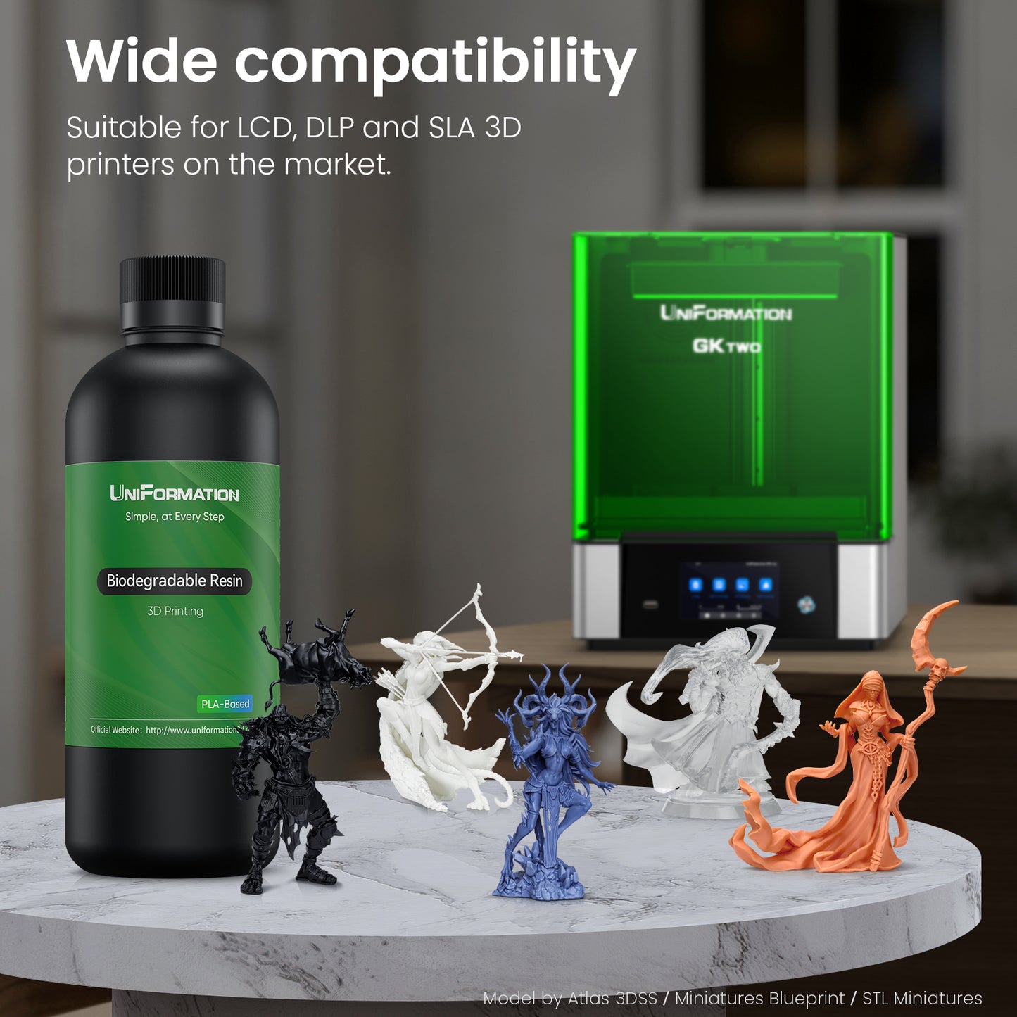 Uniformation PLA Plant-Based Resin(X12 Black)